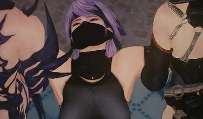 Hentai gangbang with busty female fighters and monsters