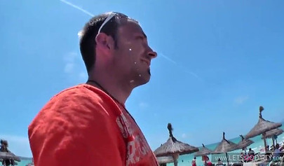 Guy picked up sexy blonde at the beach and fucked her hard