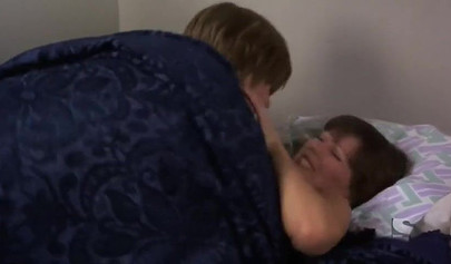 Window cleaner gets some hot pussies in vintage porn