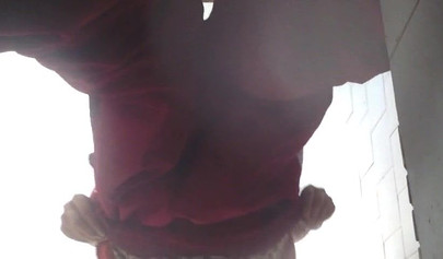 Chinese girl caught peeing on hidden camera