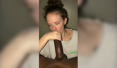 White big ass teen blows and rides BBC