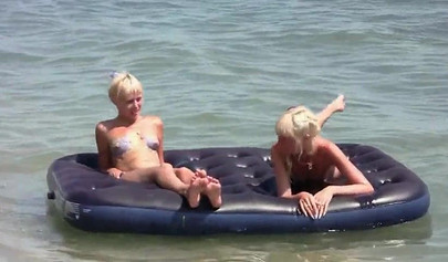 Compilation with beautiful nude babes on the beach