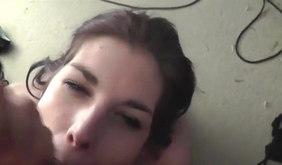 Incredible POV with amateur cock sucking slut