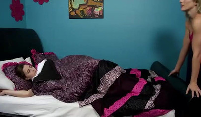 Molly Jane fucks with her dad when her mom Cory Chase is out