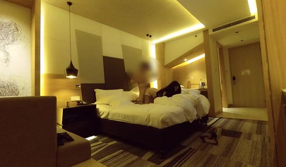 Nasty banging in a hotel room with Chinese hoe