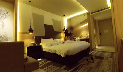 Nasty banging in a hotel room with Chinese hoe