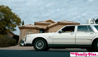 Two skinny teens Chloe Cherry and Hannah Hays pleasure their boyfriends