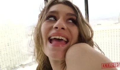 Anal whore Rebel Lynn gets it deep by James Deen