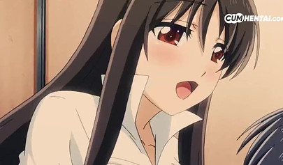 Hentai chick with big tits enjoys big cock