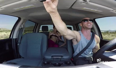 Johnny Sins shows Aubrey Sinclair and Kissa Sins what is hardcore sex