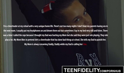 Ryan Madison creampies his stepdaughter with small tits Liza Rowe