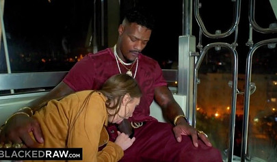 Teen Lena Reif gets balcked by a Jason Luv in this hardcore interracial ramming