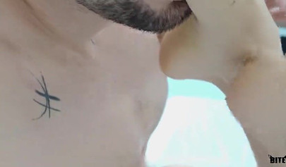 Petite nympho with long legs gets fucked and creampied soon after