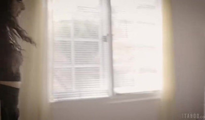 Brunette chick Whitney Wright and her blonde friend Carolina Sweets take Lucas Frost's cock