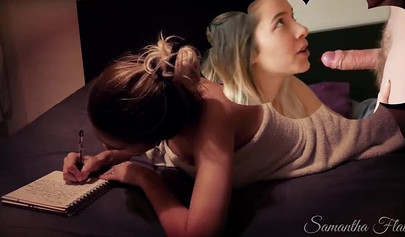 Busty amateur chubby girl gets fucked blindfolded