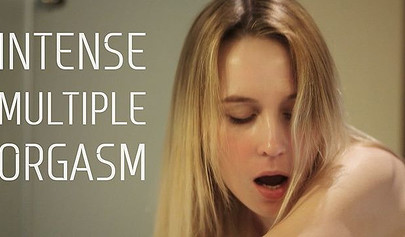 Intensive sex after a hot shower with sexy brunette teen