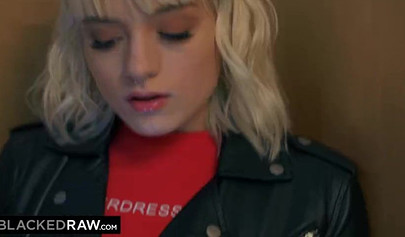 Blonde slut dreams about bbc penetrating her twat