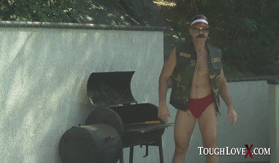 Busty Asian Jade Kush rides Charles Dera's dick pool side