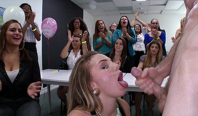 Brick Danger is dancing bear with bbc who fucks the whole office of sluts