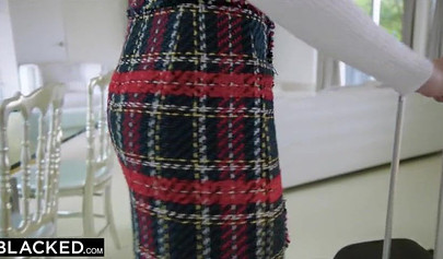 Petite blonde Mazzy Grace takes bbc in this interracial sex with Jax Slayher