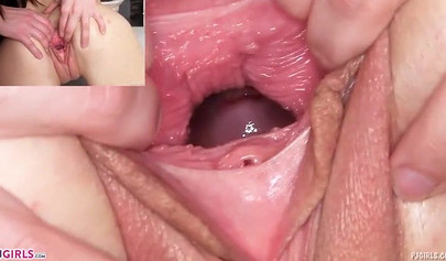 Compilations of very sexy teens showing their pussies close up to the camera