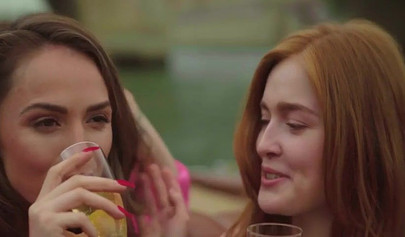 Pretties teens with small tits Alyssa Flames and Tori Black pleasure one hot dude