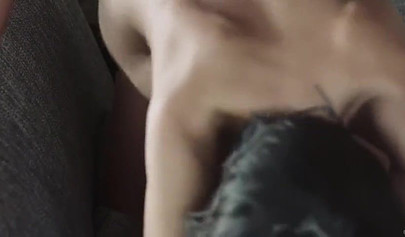 Busty Ana Bell Evans is snuggled against the bend and fucked hard