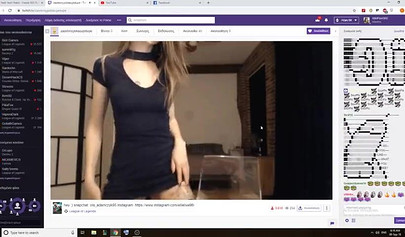 Tattoed amateur brunette teen streams as she rubs her pussy