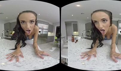 Sexy schoolgirl Sofi Ryan shows her amazing riding skills