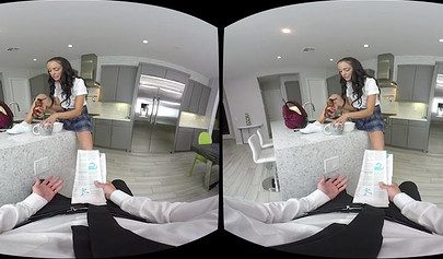 Sexy schoolgirl Sofi Ryan shows her amazing riding skills