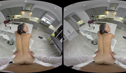 Sexy schoolgirl Sofi Ryan shows her amazing riding skills