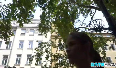 Petite Lovenia Lux teases her fucker and then gets banged