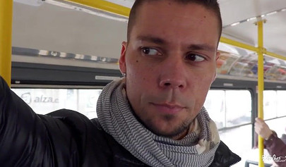 Kinky teen Rebeka Black gets roughly fucked by dude she met on bus