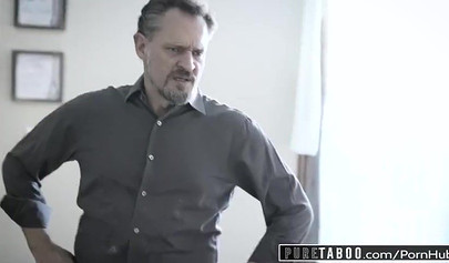 Angry dude punishes and fucks his teenage stepdaughter Kenzie Reeves