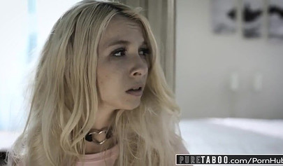 Angry dude punishes and fucks his teenage stepdaughter Kenzie Reeves