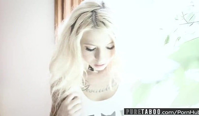 Angry dude punishes and fucks his teenage stepdaughter Kenzie Reeves