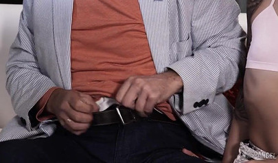 Sadie Pop welcomes an older man's massive dick in her teenage cunt