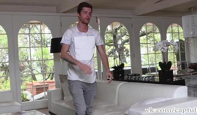 Slutty Charity Crawford fucks her sleepy stepbrother's huge dick