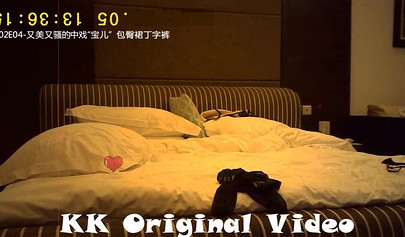 Sexy Asian doll in black stockings her banged on the cam