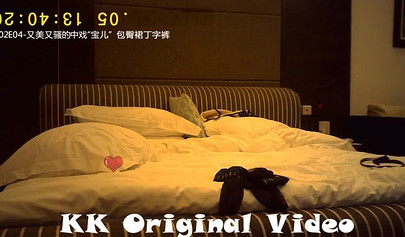 Sexy Asian doll in black stockings her banged on the cam