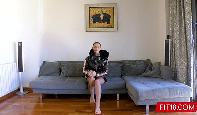 Beautiful Russian brunette Aruna Aghora will do anything for the job