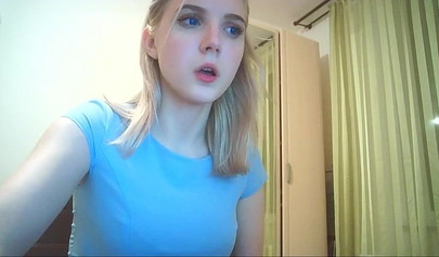 Horny amateur teen fingering her cunt on webcam