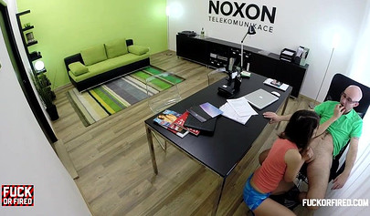 Susan Ayn gets anal fucked and creampied by her boss