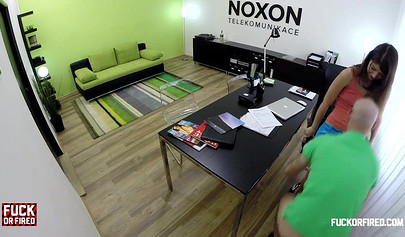 Susan Ayn gets anal fucked and creampied by her boss