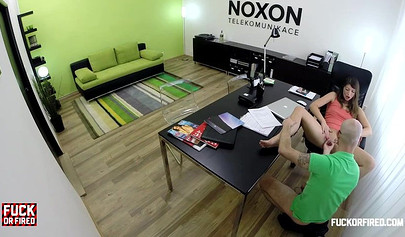 Susan Ayn gets anal fucked and creampied by her boss