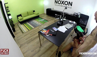 Susan Ayn gets anal fucked and creampied by her boss