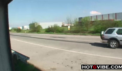 Let's have a threesome while we wait for a bus