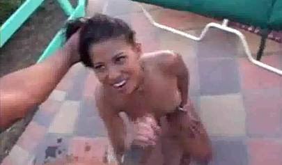 Asian slut with tanned skin gets harshly fucked by a BBC