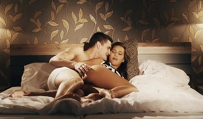 Astonishing erotic and sensual sex with brunette dreamgirl Naomi Bennet