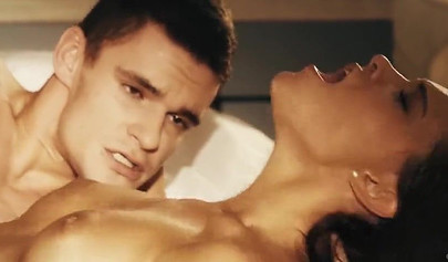 Astonishing erotic and sensual sex with brunette dreamgirl Naomi Bennet